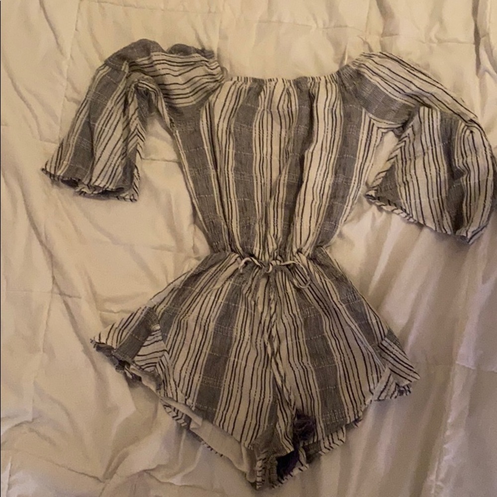 off the shoulder romper